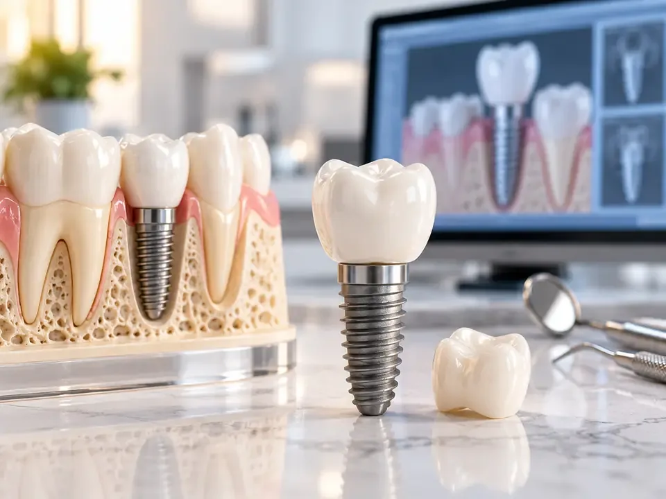 Ilustrasi produk Dental Implant Center untuk review MWhite
