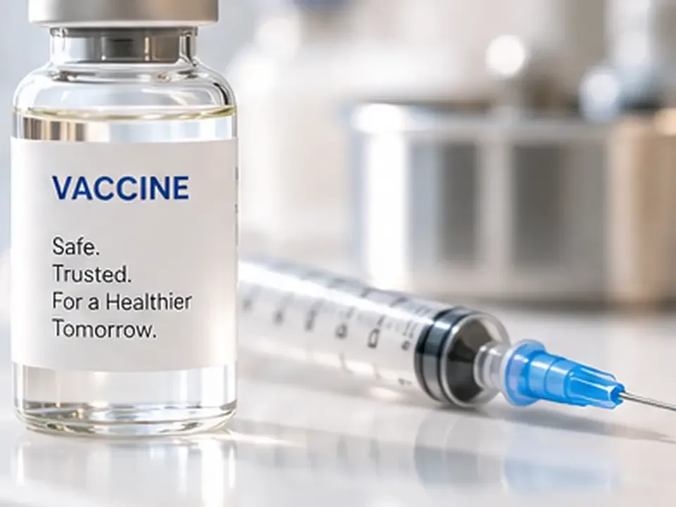 Ilustrasi produk Vaccine untuk review MWhite